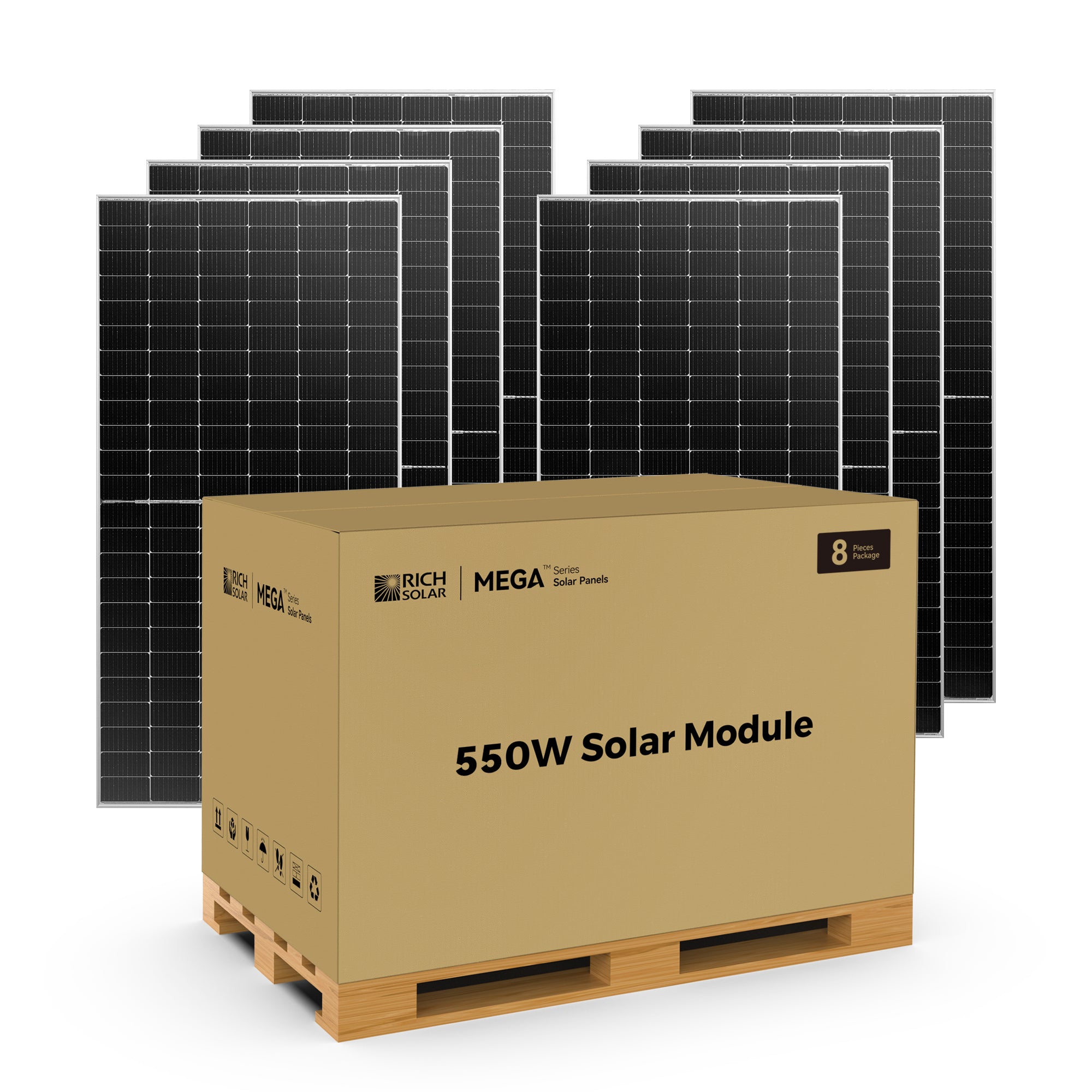 MEGA 550 | 550 Watt Bifacial Solar Panel | High Efficiency | Best Solar Panel for Grid-Tie and Off-Grid | UL Certified