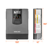 NOVA 2K12 | 2000W 12V Pure Sine Wave Inverter with Built-in Transfer Switch | UL458 Certified for RVs, Campers, Trailers, Vans