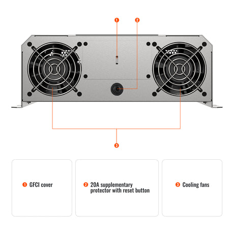 NOVA SUPERCHARGER 2K | 2000W 12V Pure Sine Wave Inverter Charger - RICH SOLAR