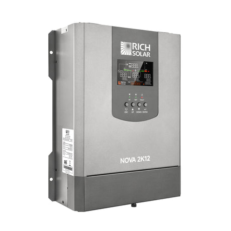 NOVA 2K12 | 2000W 12V Pure Sine Wave Inverter with Built-in Transfer Switch | UL458 Certified for RVs, Campers, Trailers, Vans - RICH SOLAR
