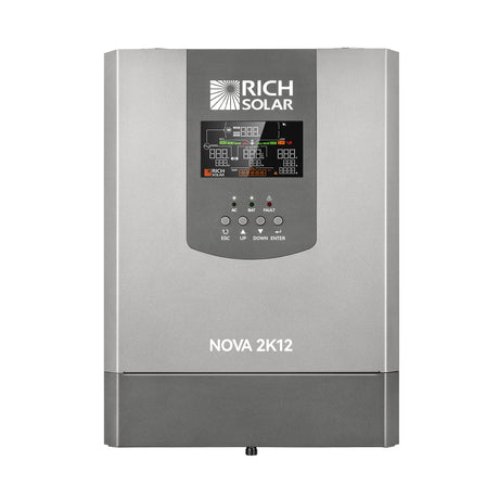 NOVA 2K12 | 2000W 12V Pure Sine Wave Inverter with Built-in Transfer Switch | UL458 Certified for RVs, Campers, Trailers, Vans - RICH SOLAR