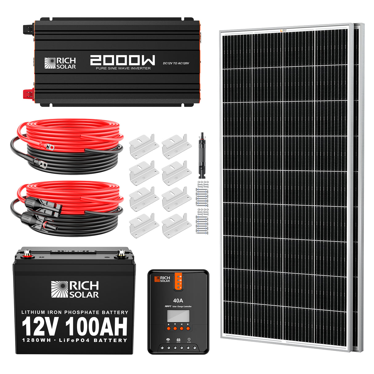 400 Watt Complete Solar Kit - RICH SOLAR