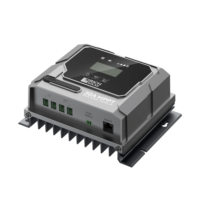 BRAVO 30 | 30 Amp MPPT Solar Charge Controller | Premium 30A 12V/24V MPPT Solar Controller for RVs, Trailers, Campers, Vans, Boats, Off-Grid | Awarded #1 Solar Controller 2025 - RICH SOLAR