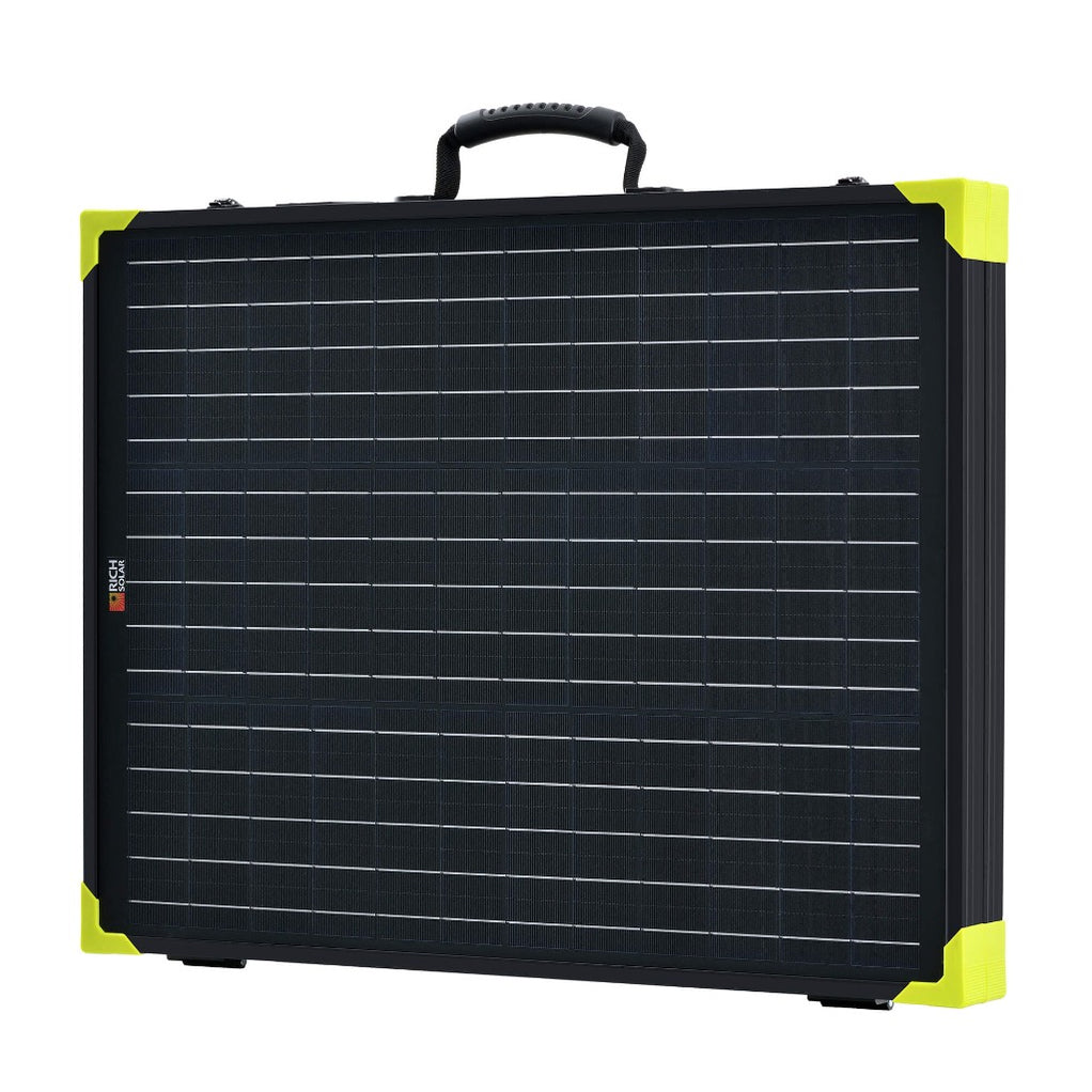 MEGA 100 Watt Portable Solar Panel Briefcase Best 12V Panel for Sola