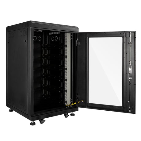 Battery Server Rack for ALPHA 5 PRO | 6-Slot Enclosed Battery Cabinet | Includes Wheels & 600A Bus Bar Covers | Pre-assembled - RICH SOLAR