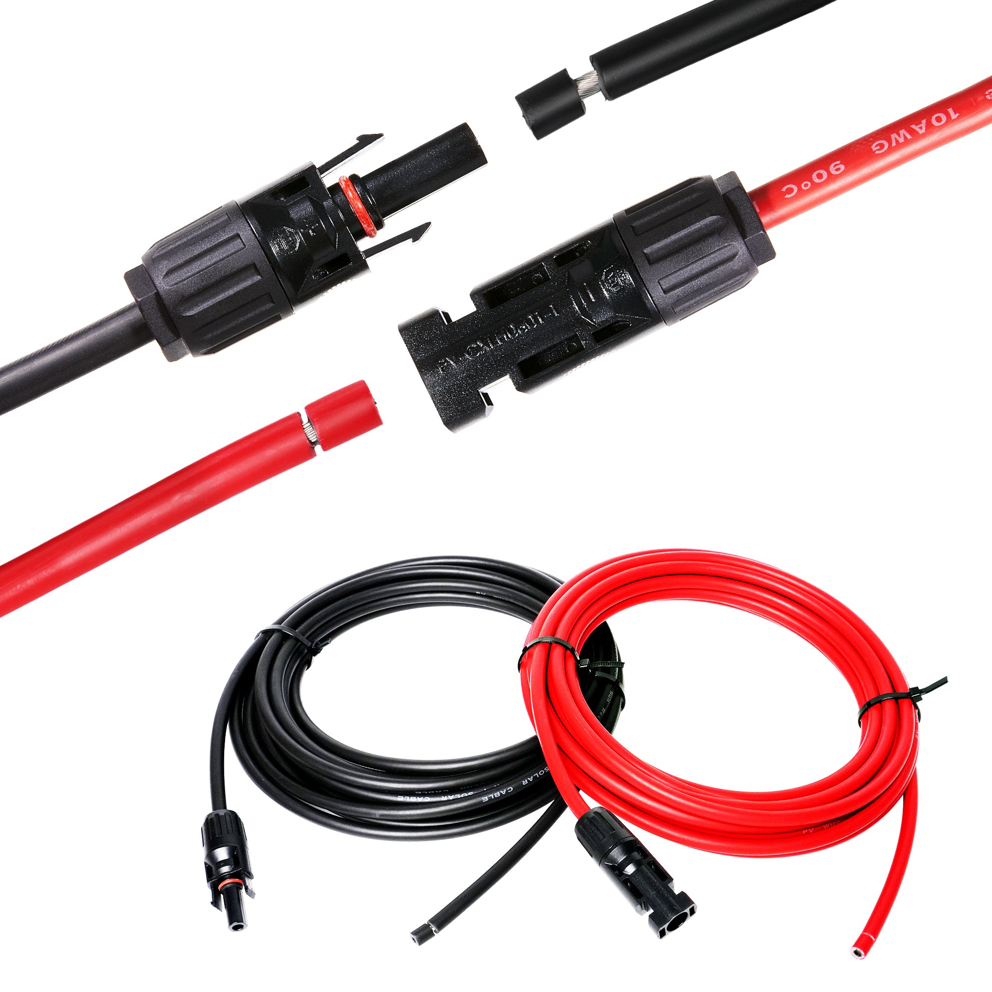 10 Gauge Solar Panel to Charge Controller Extension Cable | RICH SOLAR