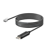USB to RJ12 (6-Pin) Communication Cable for Battery Firmware Updates and Inverter Integration