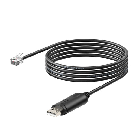 USB to RJ12 (6-Pin) Communication Cable for Battery Firmware Updates and Inverter Integration - RICH SOLAR