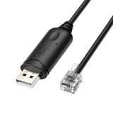 USB to RJ12 (6-Pin) Communication Cable for Battery Firmware Updates and Inverter Integration