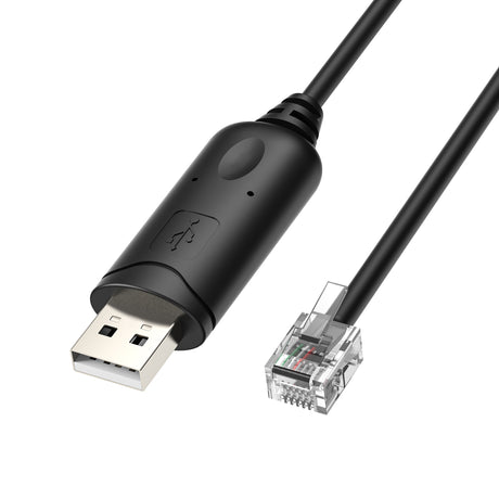 USB to RJ12 (6-Pin) Communication Cable for Battery Firmware Updates and Inverter Integration - RICH SOLAR