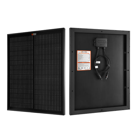 MEGA 50 ONYX| 50 Watt Solar Panel | Compact 12V Off-Grid Solar Panel for Boats, Vans, Trailers | 25-Year Output Warranty - RICH SOLAR