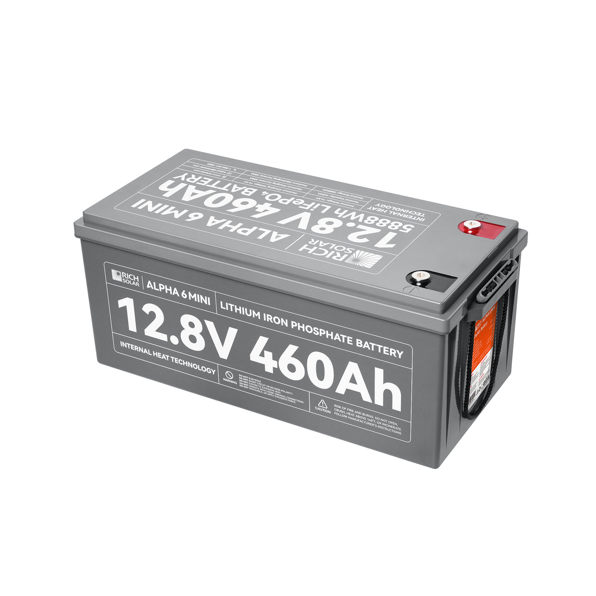 ALPHA 6 MINI | 12V 460Ah Compact LiFePO₄ Battery | Internal Heater & Bluetooth for RV, Van, Marine, Cabin, Backup & Off-Grid Power