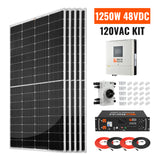 1250W 48VDC-120VAC Solar Kit