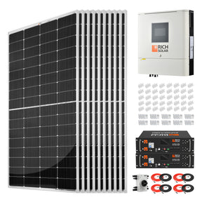 2500W 48VDC-120VAC Solar Kit - RICH SOLAR