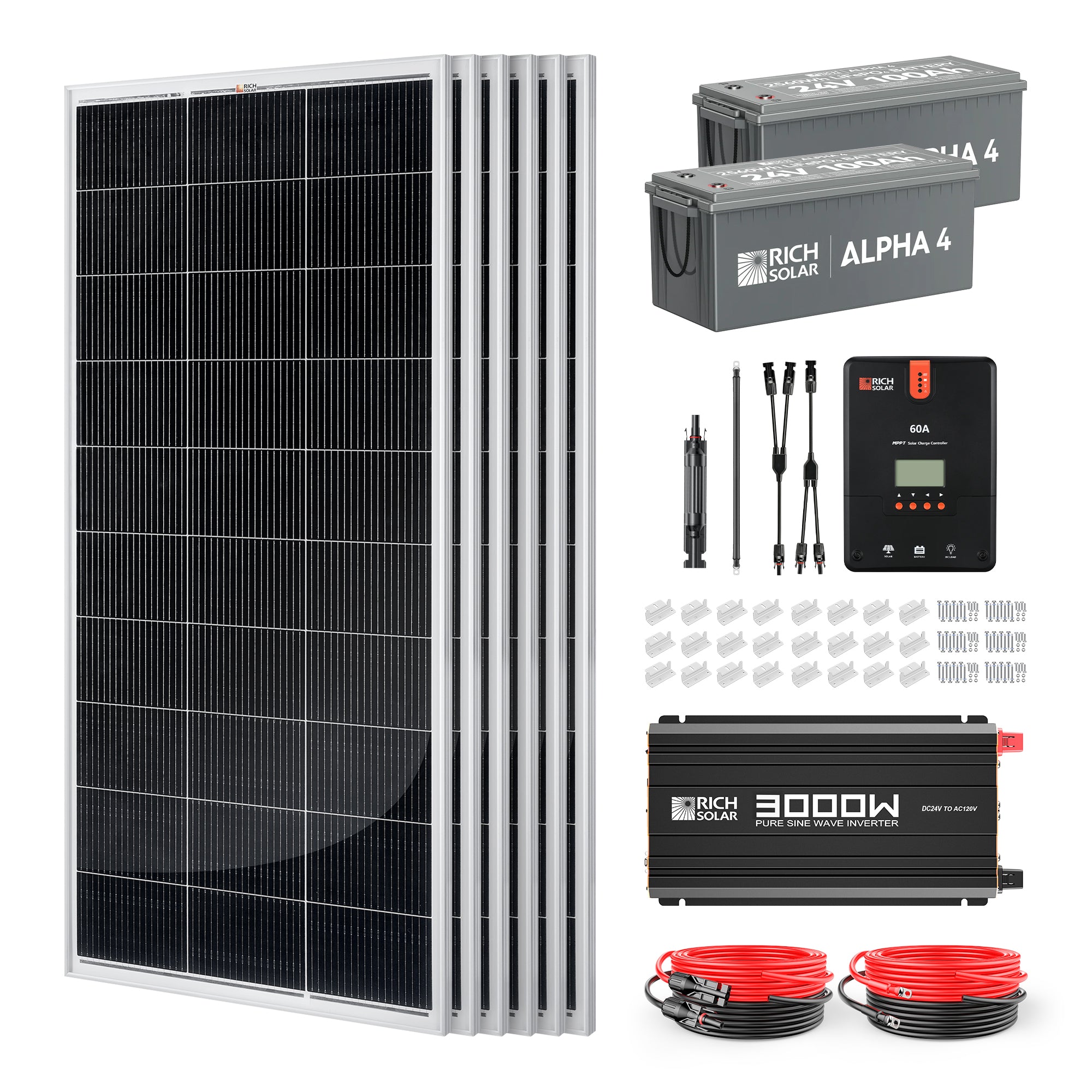 Rich Solar 2000W Ground Mount Kit