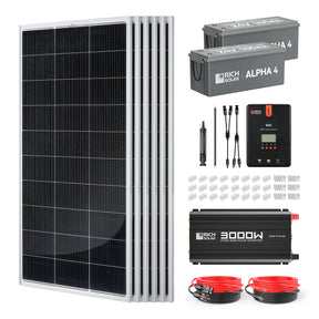 1200 Watt 24V Complete Solar Kit - RICH SOLAR