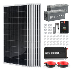 1600 Watt 24V Complete Solar Kit - RICH SOLAR