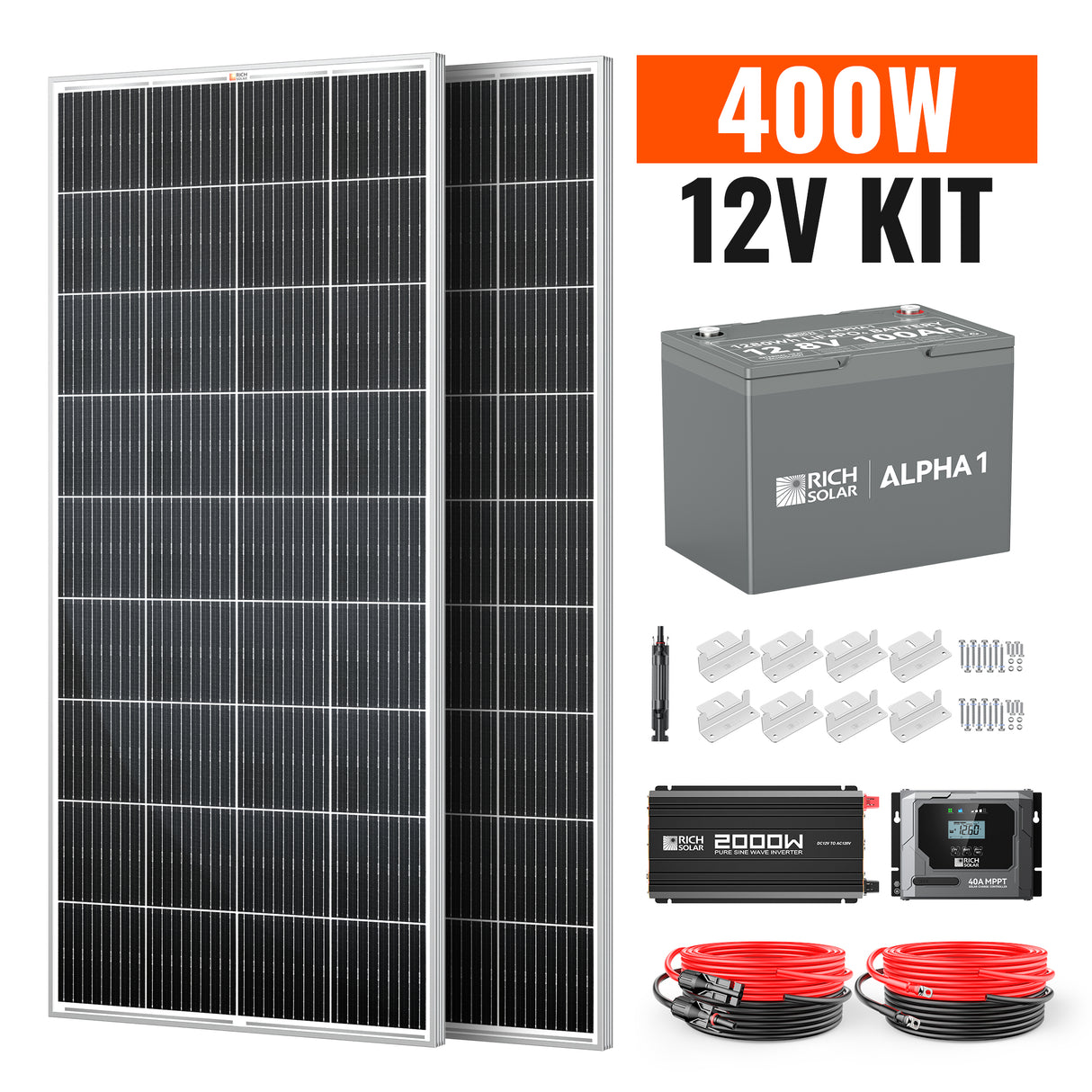 400 Watt Complete Solar Kit