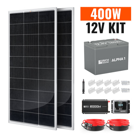 400 Watt Complete Solar Kit - RICH SOLAR