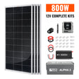 Complete 800W Solar Kit with Battery & Inverter | Off-Grid Solar Power System for RVs, Vans, Cabins & Backup Power | Complete Energy Solution - RICH SOLAR
