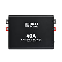 12V 40A DC-DC Battery Charger for RVs, Vans, Boats & Off-Grid Systems | Lithium & Lead-Acid - RICH SOLAR