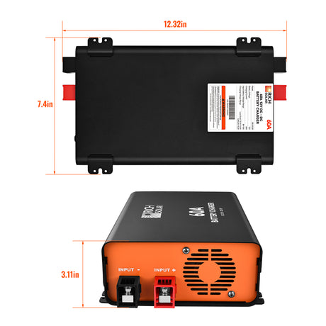 12V 60A DC-DC Battery Charger for RVs, Vans, Boats & Off-Grid Systems | Lithium & Lead-Acid - RICH SOLAR