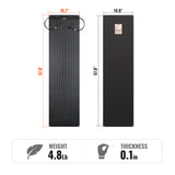 MEGA 100 FLEX | 100W 12V Flexible Solar Panel | Ultra-Lightweight for RV, Marine, Off-Grid & Overland - RICH SOLAR