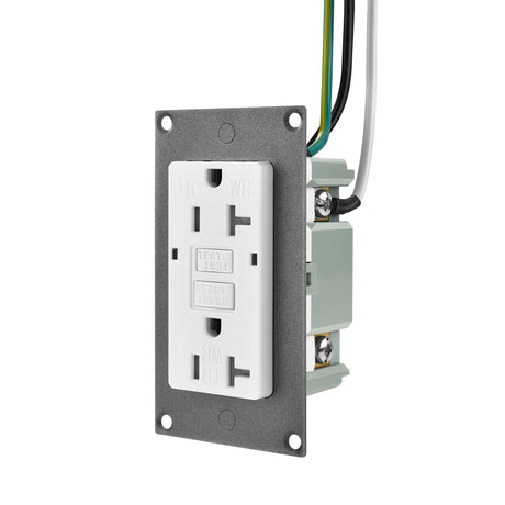 Slim GFCI Outlet 20 Amp | Self-Test, Tamper-Resistant, LED Indicator, UL Listed | Nova Switch & Nova Supercharger Accessory - RICH SOLAR
