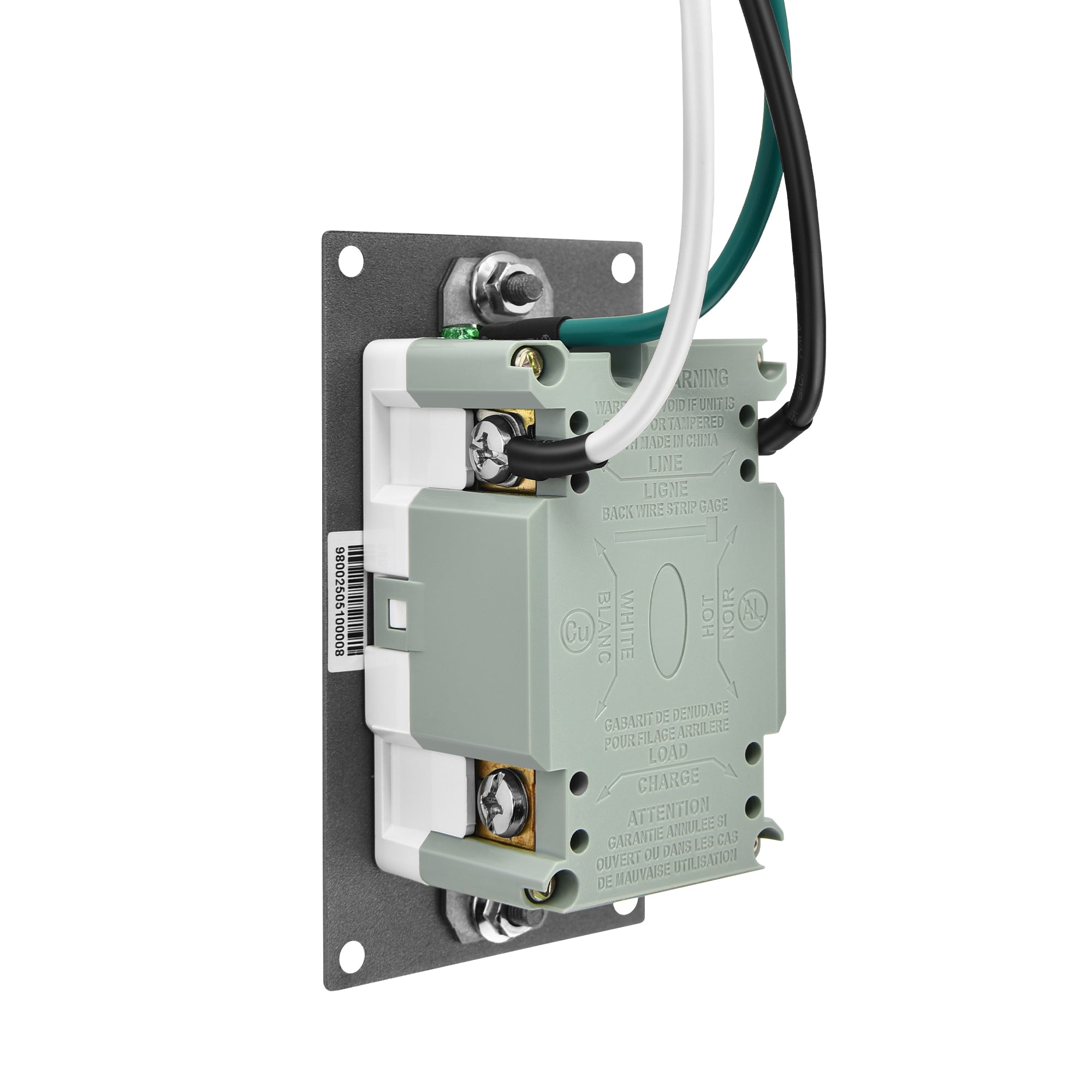 Slim GFCI Outlet 20 Amp | Self-Test, Tamper-Resistant, LED