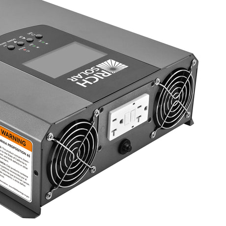 Slim GFCI Outlet 20 Amp | Self-Test, Tamper-Resistant, LED Indicator, UL Listed | Nova Switch & Nova Supercharger Accessory - RICH SOLAR