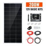 Basic 200 Watt Solar Kit | Solar Panel & Charge Controller Kit for RVs, Vans & Off-Grid Applications | Expandable Solar Charging - RICH SOLAR