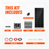 200W Solar Kit with Battery | Solar + Energy Storage Kit for RVs, Vans & Off-Grid Applications | Expandable Solar Power - RICH SOLAR