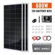 600W Solar Kit with Battery | Solar + Energy Storage Kit for RVs, Vans & Off-Grid Applications | Expandable Solar Power - RICH SOLAR