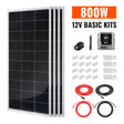 Basic 800 Watt Solar Kit | Solar Panel & Charge Controller Kit for RVs, Vans & Off-Grid Applications | Expandable Solar Charging - RICH SOLAR