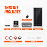 800W Solar Kit with Battery | Solar + Energy Storage Kit for RVs, Vans & Off-Grid Applications | Expandable Solar Power - RICH SOLAR