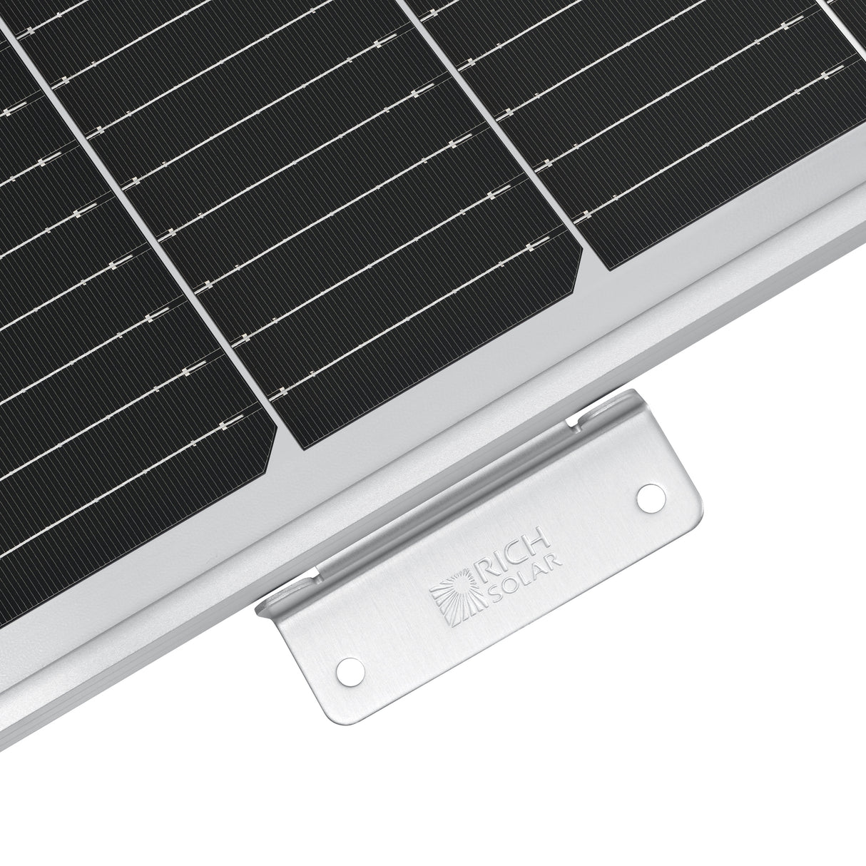 MEGA 100 WITH 3/4" Z BRACKETS | 12V 100W Solar Panel for RV, Boat, Cabins | 22.6% Efficiency, 25-Year Warranty | Pallet Orders Only (44PCS) - RICH SOLAR