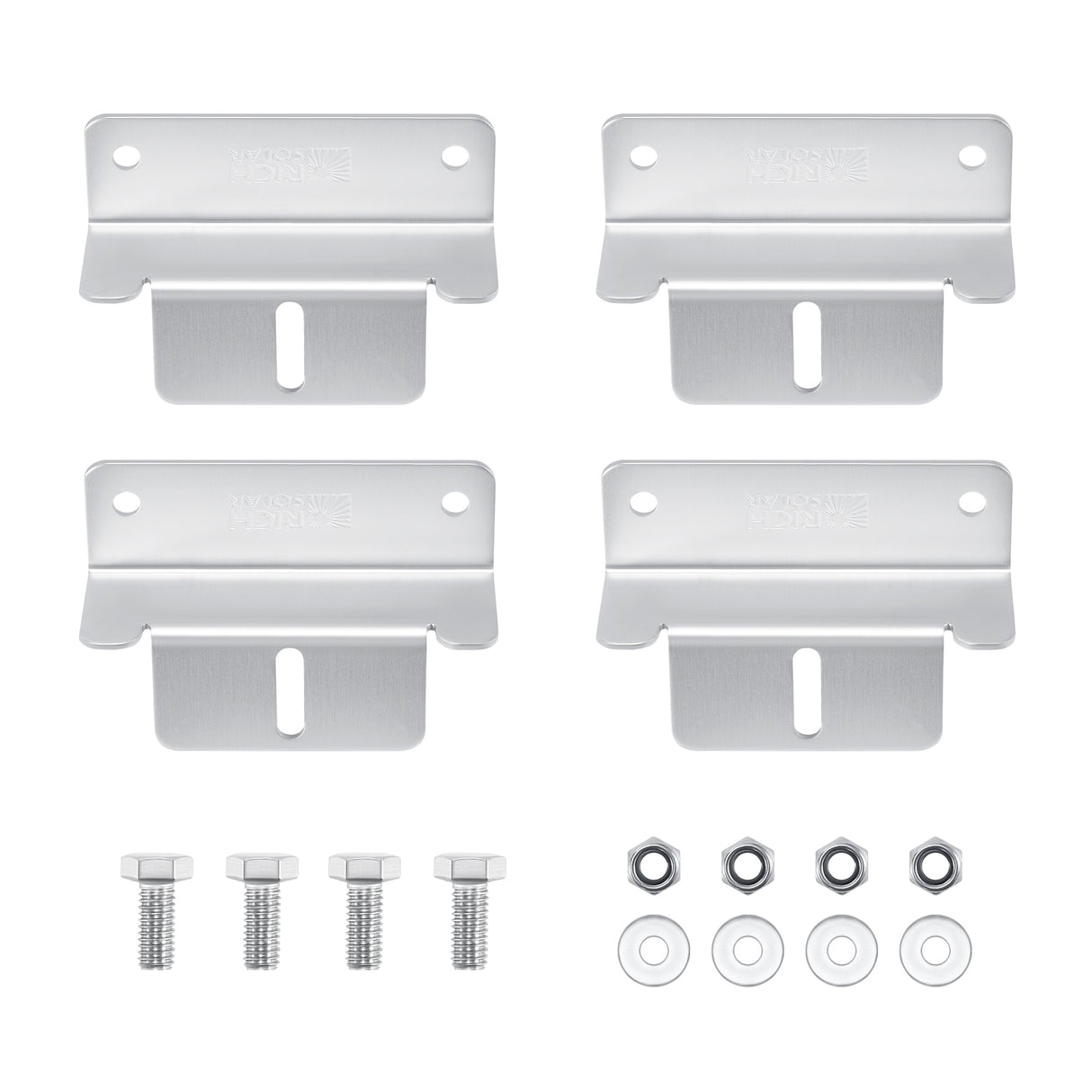 MEGA 100 WITH 3/4" Z BRACKETS | 12V 100W Solar Panel for RV, Boat, Cabins | 22.6% Efficiency, 25-Year Warranty | Pallet Orders Only (44PCS) - RICH SOLAR