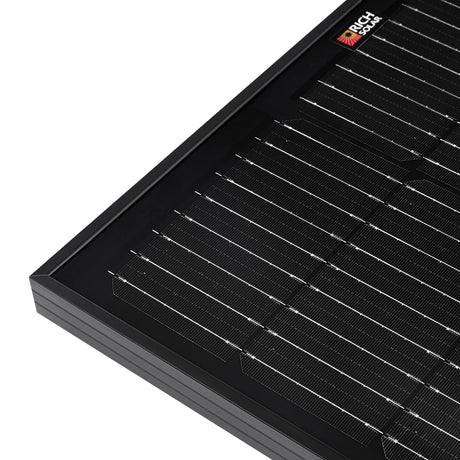 MEGA 100 | 100 Watt Solar Panel | Premier 12V Off-Grid Solar Panel for Vans, Campers, Boats | 25-Year Output Warranty | UL Certified - RICH SOLAR