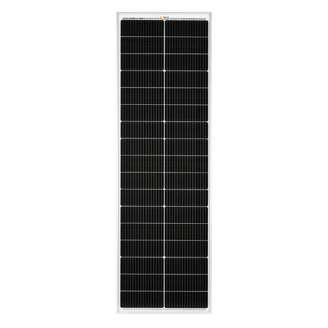 MEGA 100 SLIM | 100 Watt Slim Solar Panel | Compact 12V Off-Grid Narrow Solar Panel for Vans, Overlanders, Boats | 25-Year Output Warranty | UL Certified - RICH SOLAR