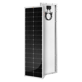 MEGA 100 SLIM SLX | 100 Watt Slim Solar Panel | Compact 12V Off-Grid Narrow Solar Panel for Campers, Overlanders, Boats | 25-Year Output Warranty | UL Certified - RICH SOLAR