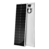 MEGA 100 SLIM 2025 | 100 Watt Slim Solar Panel | Compact 12V Off-Grid Narrow Solar Panel for Campers, Overlanders, Boats | 25-Year Output Warranty | UL Certified