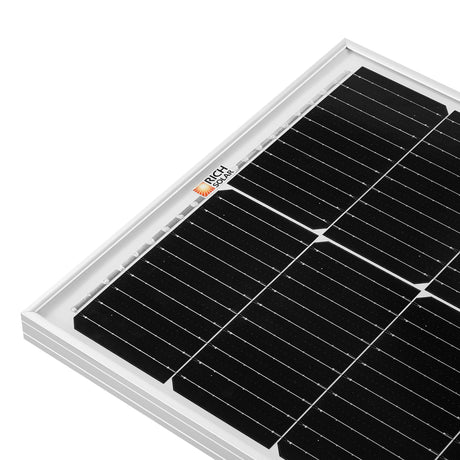 MEGA 100 SLIM SLX | 100 Watt Slim Solar Panel | Compact 12V Off-Grid Narrow Solar Panel for Campers, Overlanders, Boats | 25-Year Output Warranty | UL Certified - RICH SOLAR