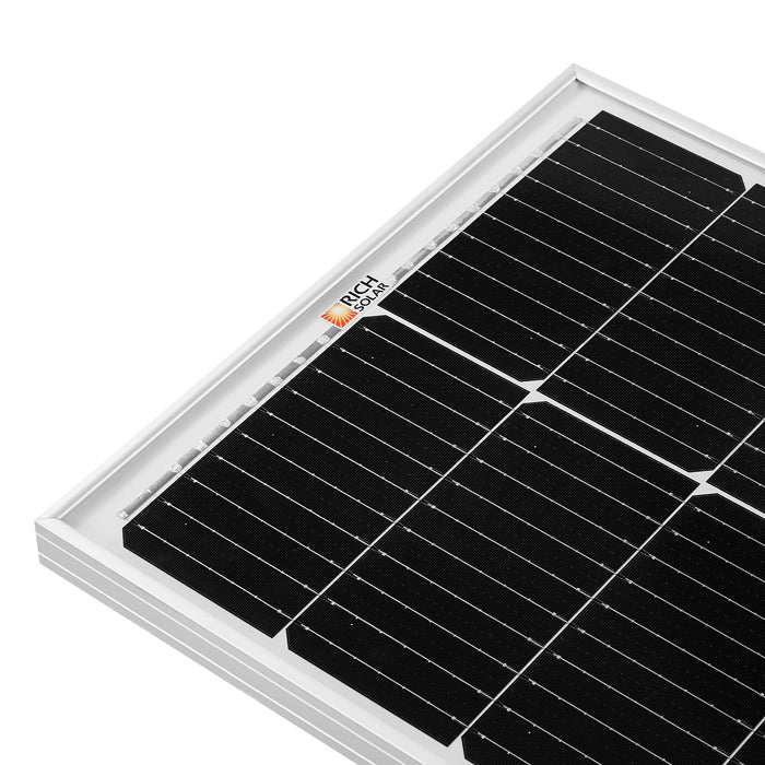 Rich Solar MEGA 100 SLIM SLX side profile narrow width view