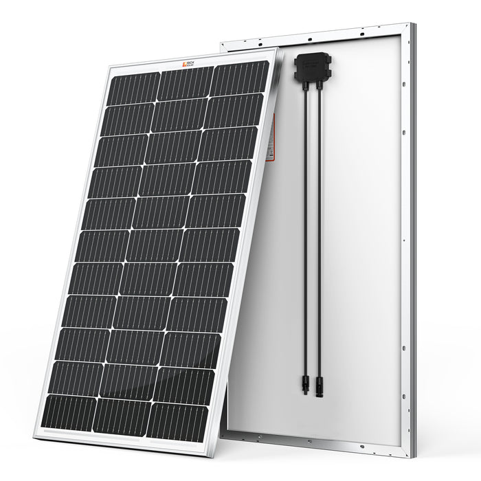Rich Solar MEGA 100 solar panel side profile view