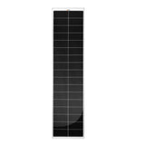 MEGA 130 SLIM | 130 Watt Slim Solar Panel | Compact 12V Narrow Panel for Vans, Campers, Boats  | UL Certified BACKORDER