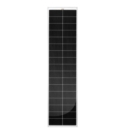 MEGA 130 SLIM | 130 Watt Slim Solar Panel | Compact 12V Narrow Panel for Vans, Campers, Boats  | UL Certified - RICH SOLAR