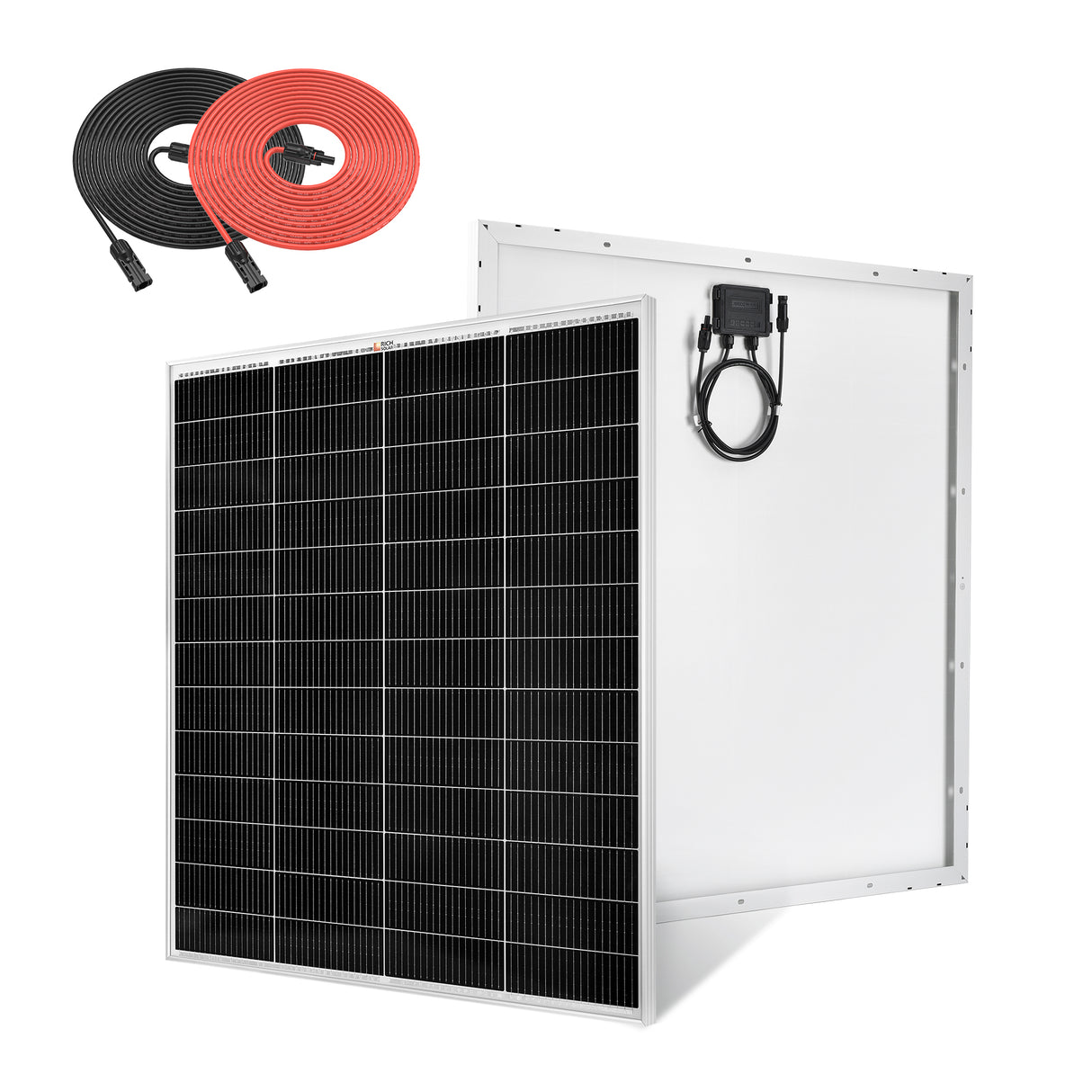 MEGA 175 PRO | 175 Watt Solar Panel with 20 FT MC4 Extension Cable Set | 24V Off-Grid Solar Panel for Vans, Campers & Boats | 25-Year Output Warranty - RICH SOLAR