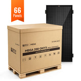 MEGA 200  ONYX WITH 3/4" Z BRACKETS | 12V 200W Solar Panel for RV, Boat, Cabins | 25.3% Efficiency, 25-Year Warranty | Pallet Orders Only (22/44/66 PCS) - RICH SOLAR