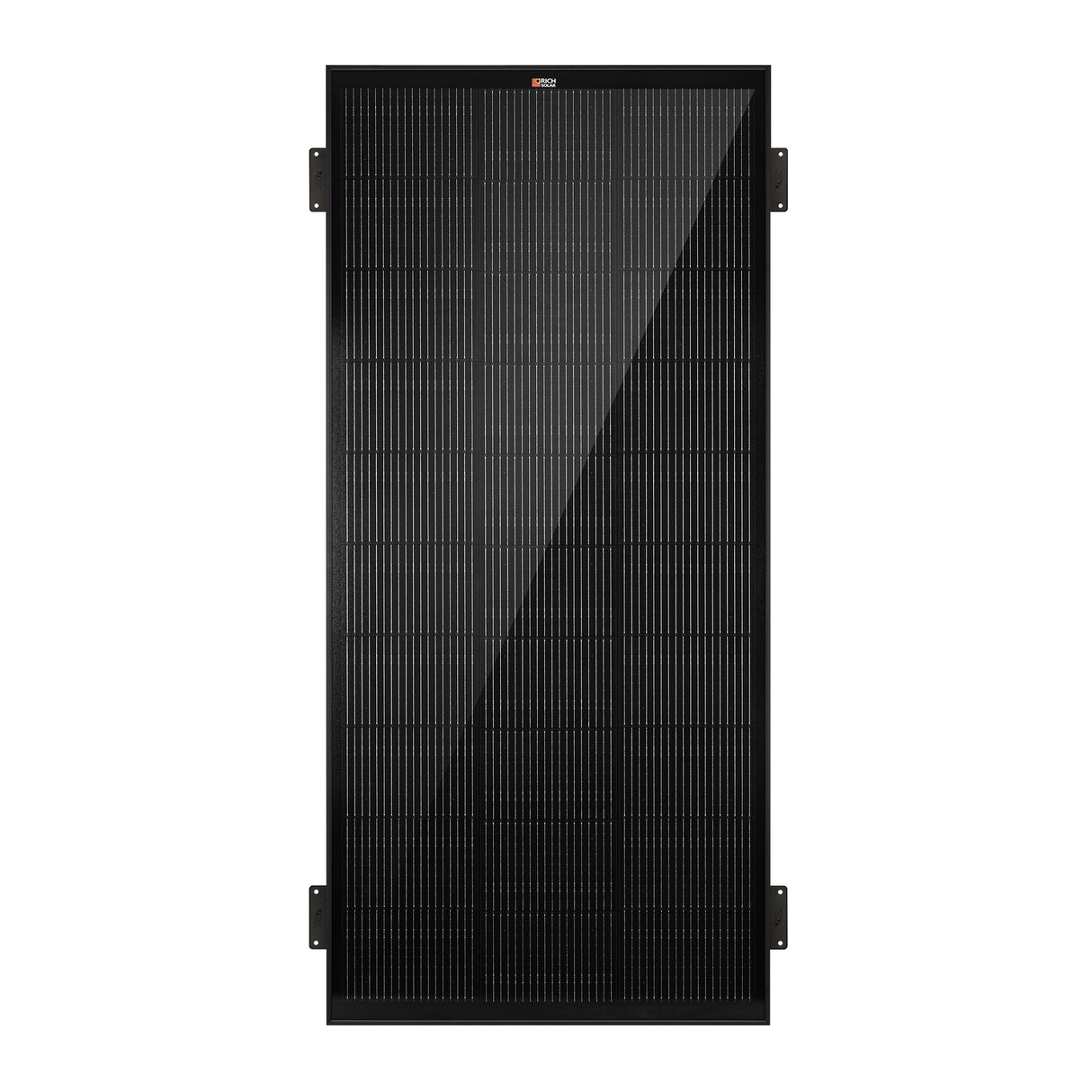 MEGA 200  ONYX WITH 3/4" Z BRACKETS | 12V 200W Solar Panel for RV, Boat, Cabins | 25.3% Efficiency, 25-Year Warranty | Pallet Orders Only (22/44/66 PCS) - RICH SOLAR