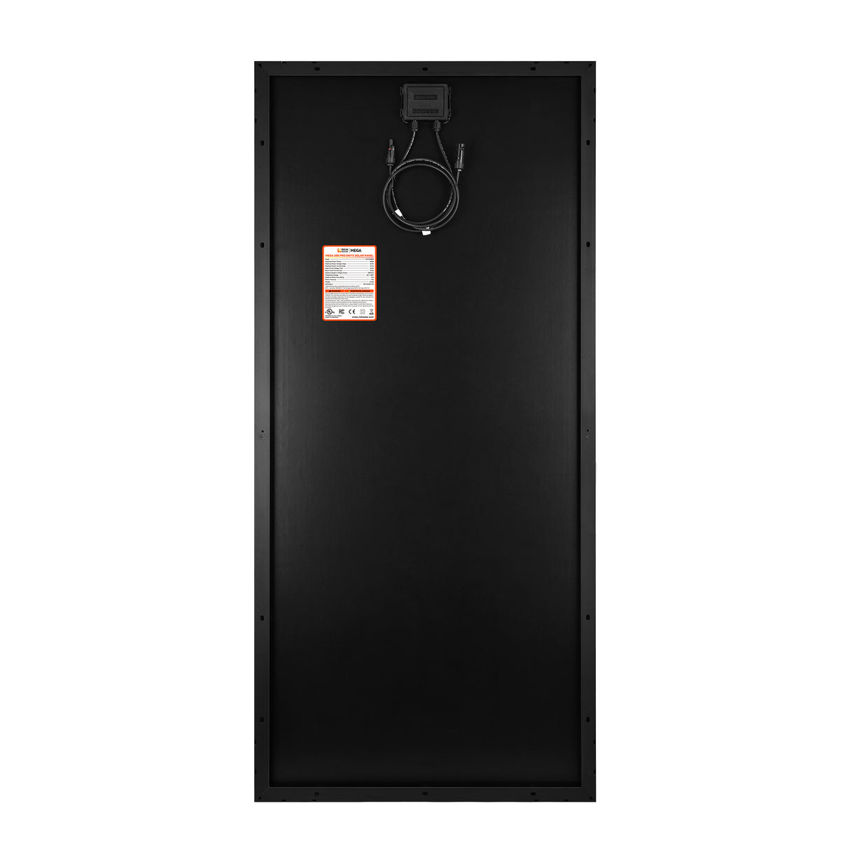 MEGA 200 PRO ONYX | 200 Watt 24 Volt Solar Panel | Premium 24V Off-Grid Solar Panel for RVs, Trailers, Cabins | 25-Year Output Warranty - RICH SOLAR